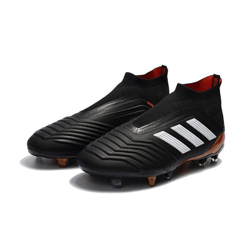 fodboldstøvler Adidas Predator 18+ FG Damer - Sort Hvid_8.jpg